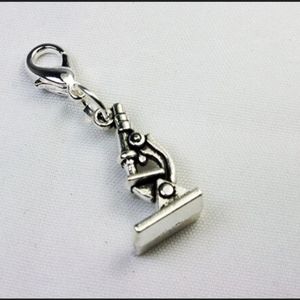 Clip On microscope charms planner charms bracelet pendants zipper pull